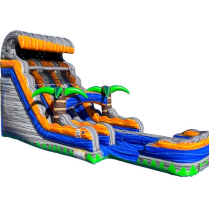 18' Roaring Rapids Double Lane Water Slide  Image